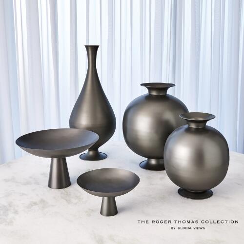 Fontana Compote-Gunmetal