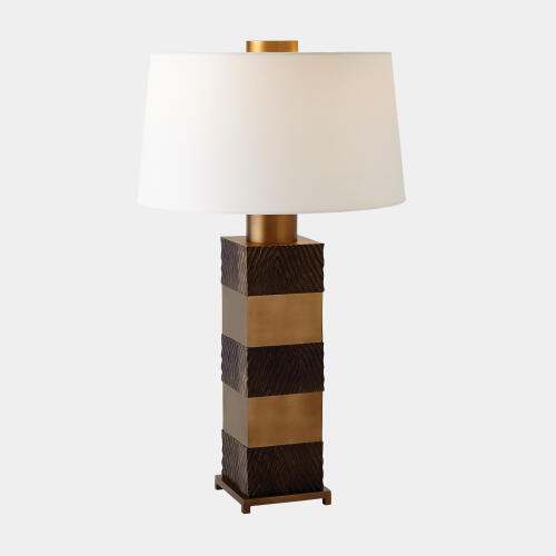 Louvre Stack Lamp-Brass/Bronze