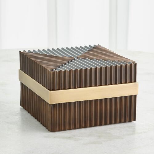 Magic Flute Square Box-Brass/Bronze