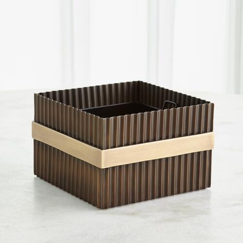 Magic Flute Cachepot-Brass/Bronze