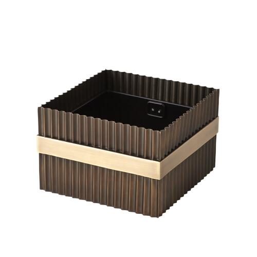 magic flute cachepot-brass/bronze