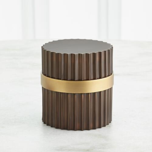 Magic Flute Cylinder Box-Brass/Bronze