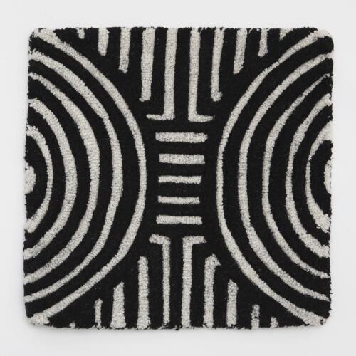 Arches Rug-Ivory/Black