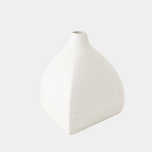 Tagines Glazed Vase-Matte White