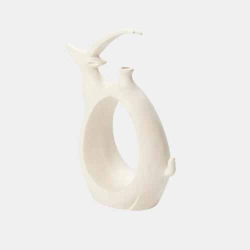Gazelle Vase-Matte White