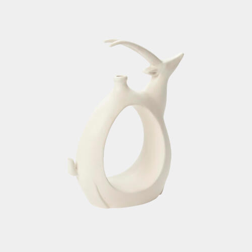 Gazelle Vase-Matte White