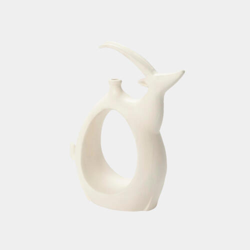 Gazelle Vase-Matte White