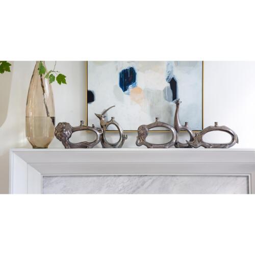 Giraffe Vase-Metallic