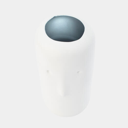 Impressionistic Simple Face Umbrella Stand-White