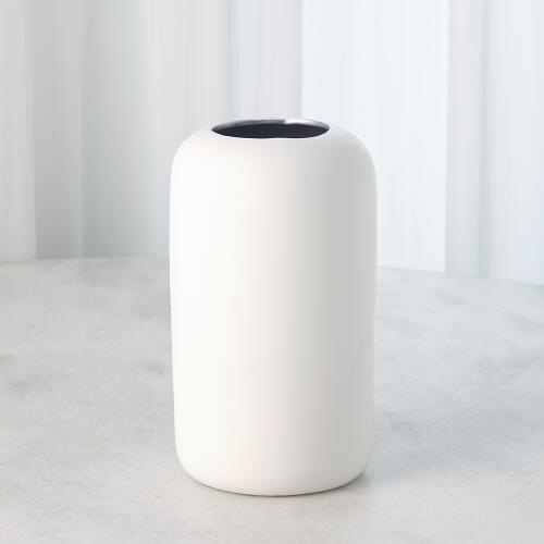 Impressionistic Simple Face Vase-Matte White