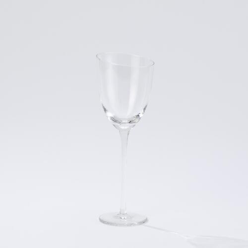 Asymmetrical Slant Wine Glass