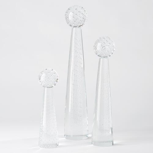 Tower Sphere Obelisk-Spiral Sphere w/Spiral Stem