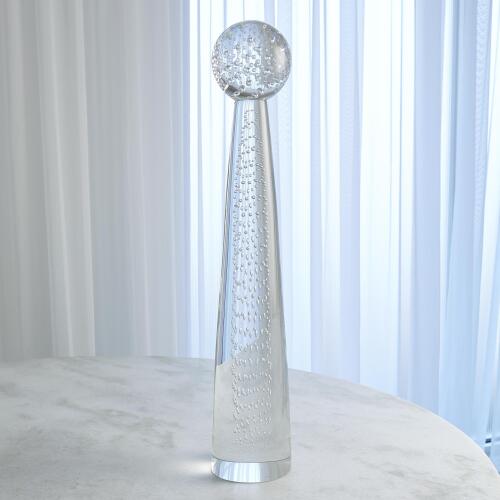 Tower Sphere Obelisk-Spiral Sphere w/Spiral Stem