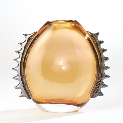 Flamer Vase-Amber/Black