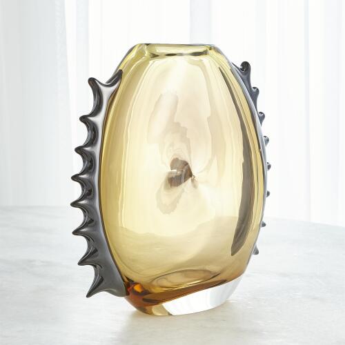 Flamer Vase-Amber/Black