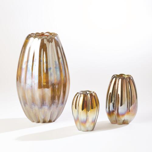 Ribbed Vase-Irys Gelp