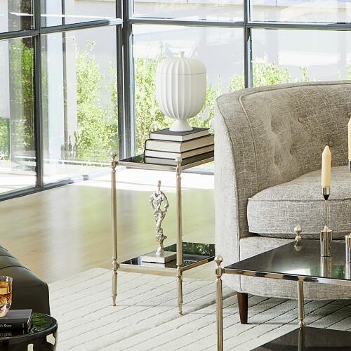 Acorn Side Table-Nickel