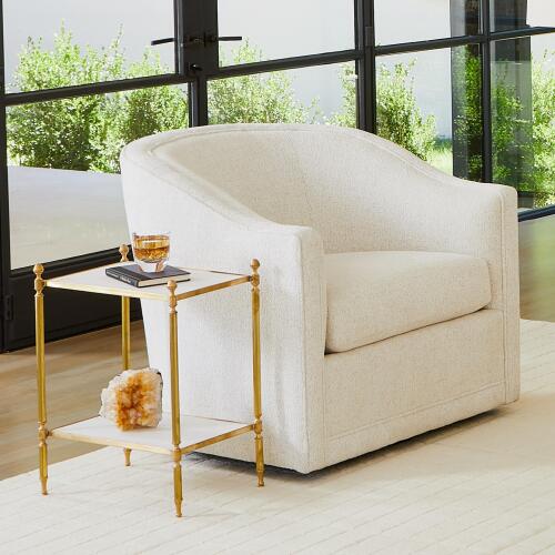 Acorn Side Table-Brass