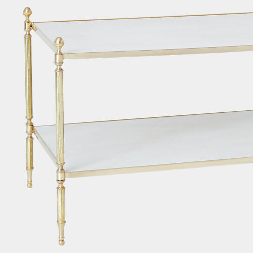 Acorn Cocktail Table-Brass