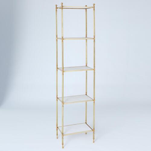 Acorn Etagere-Brass