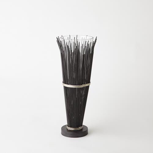 Wire Vase-Natural Iron