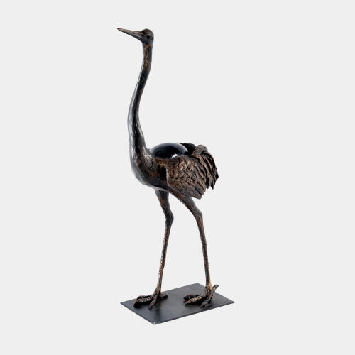 Ostrich w/Crystal Egg