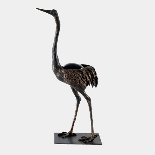 Ostrich w/Crystal Egg