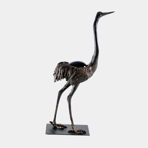 Ostrich w/Crystal Egg