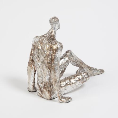 Sitting w/Legs Crossed-Silver Leaf