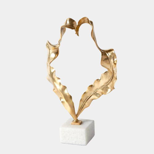 Leaf Sculpture-Brass