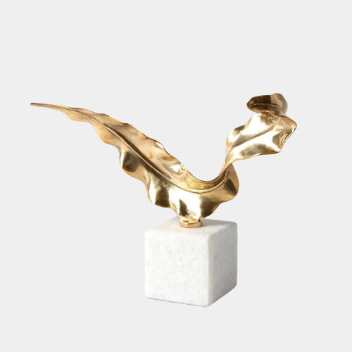 Leaf Sculpture-Brass