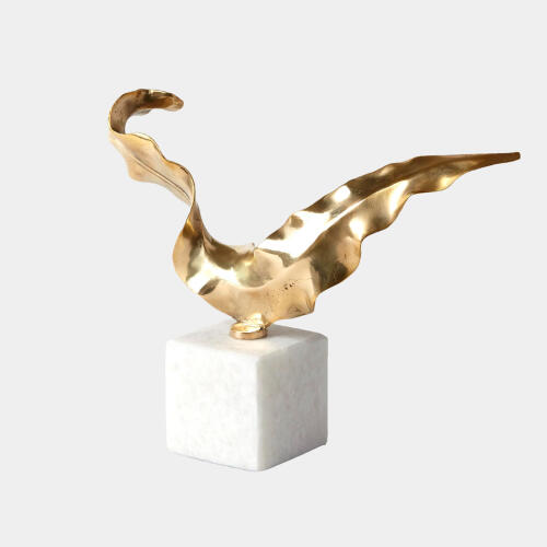 Leaf Sculpture-Brass