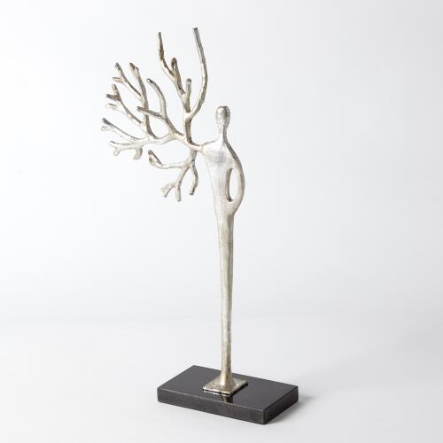 branch woman-silver leaf