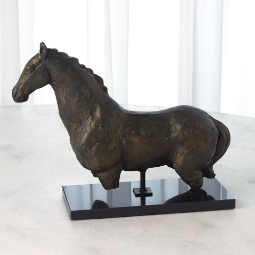 Horse Sculpture-Iron/Granite