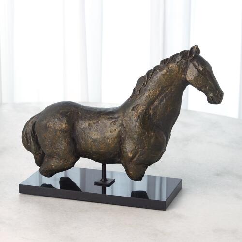 Horse Sculpture-Iron/Granite
