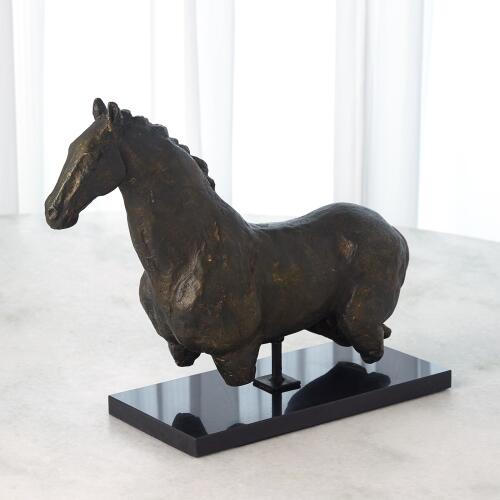 Horse Sculpture-Iron/Granite