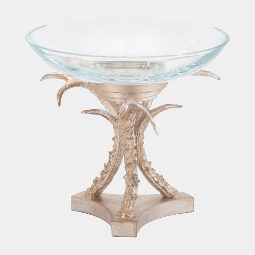 Corno Tripod Bowl Holder-Silver