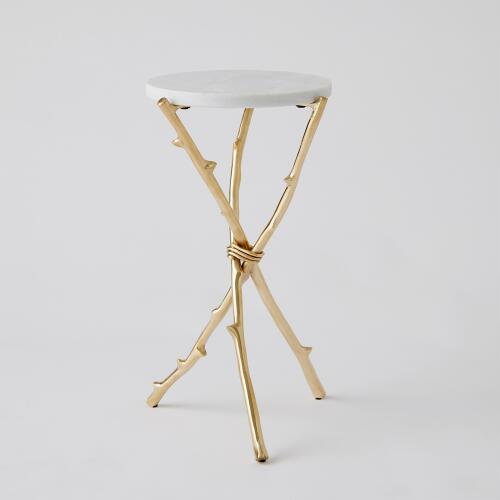 Thorn Table-Brass