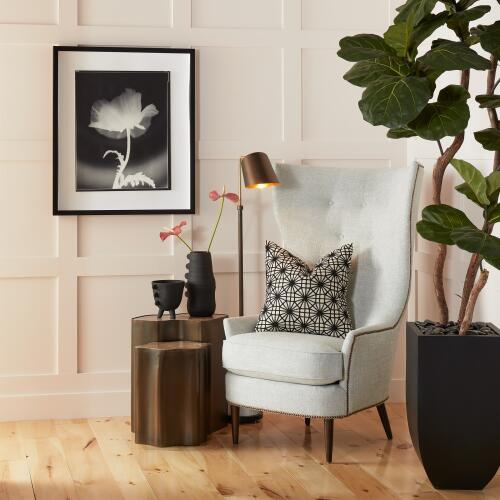 Primitive Porcelain Vase-Black