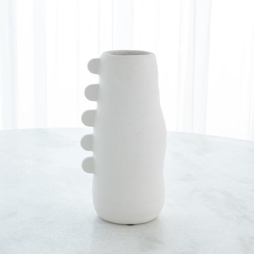Primitive Porcelain Vase-White