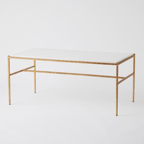 Cut Iron Cocktail Table-Gold Leaf