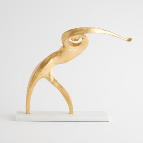 Abstract Backswing-Gold Leaf