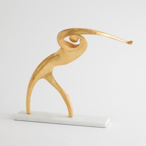 Abstract Backswing-Gold Leaf