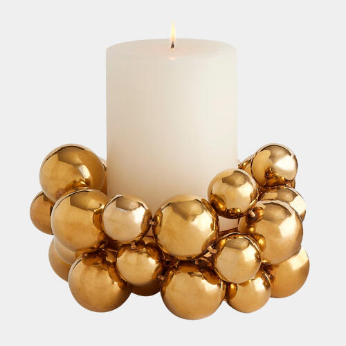 Chereen Candleholder-Brass