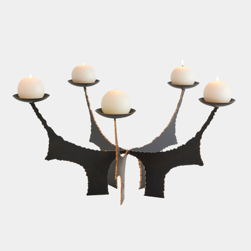 Brutalist C/H Holds 5 Candles-Bronze