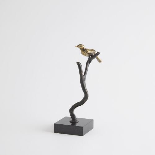 Perched Sparrows-Bronze/Brass