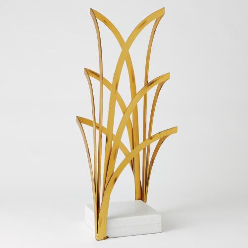 arches sculpture-gold