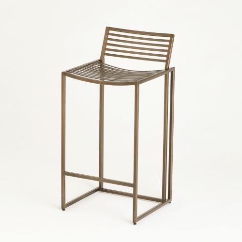 Slat Counter Stool-Forest Black