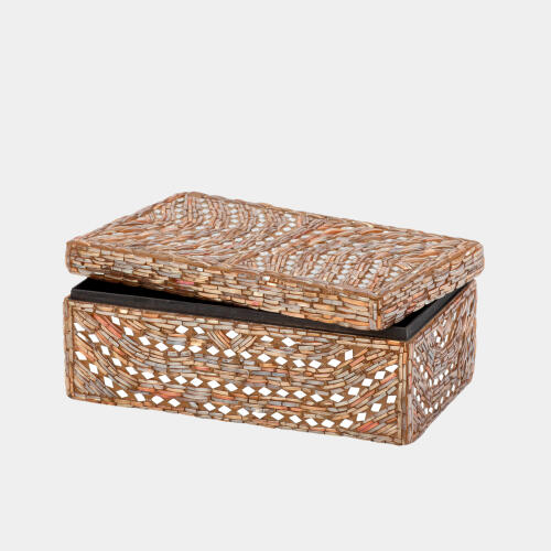 Priya Glass Bangle Bracelet Box-Taupe