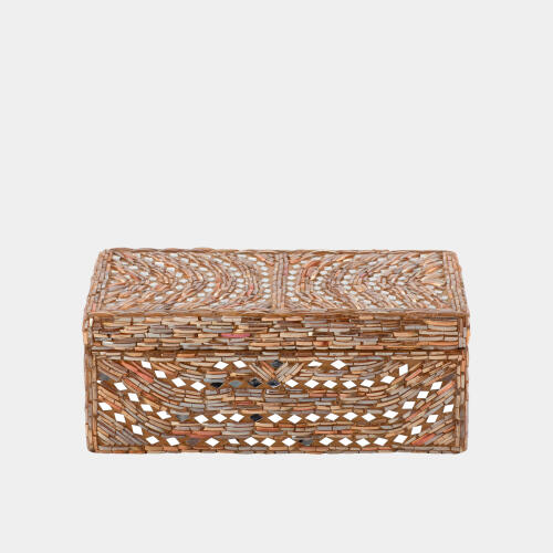 Priya Glass Bangle Bracelet Box-Taupe